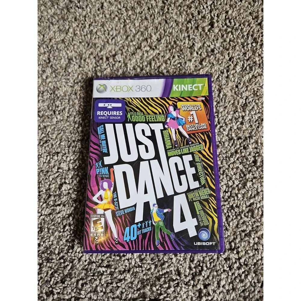 Just Dance 4 Xbox 360 Kinect Game Complete Tested Ubisoft Dance Party 40+ Songs